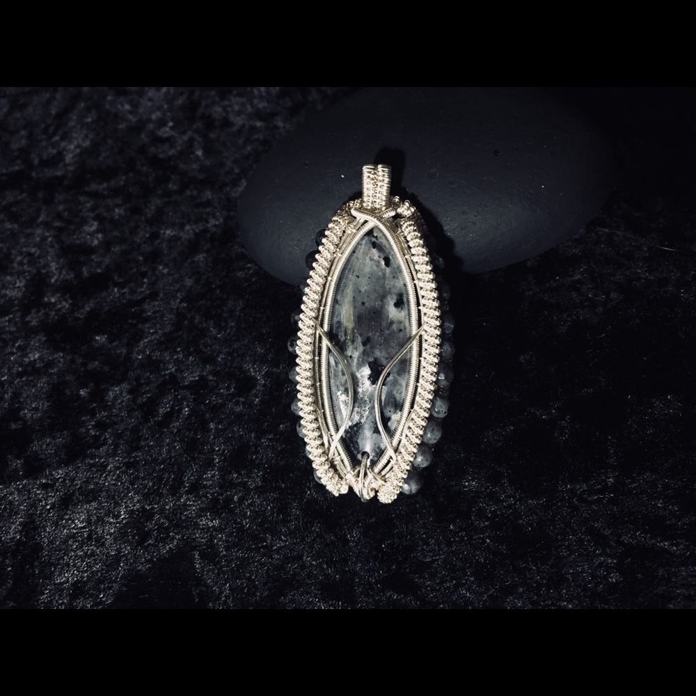 Larvikite pendant